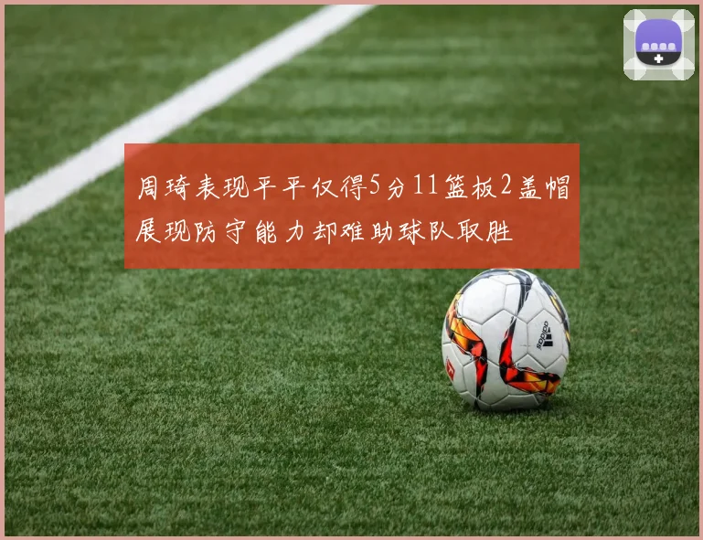 周琦表现平平仅得5分11篮板2盖帽展现防守能力却难助球队取胜
