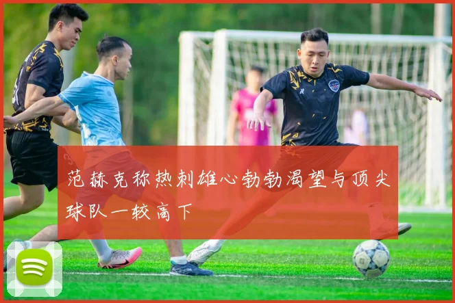 范赫克称热刺雄心勃勃渴望与顶尖球队一较高下